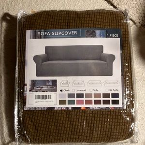 Brown Chair Slipcover
